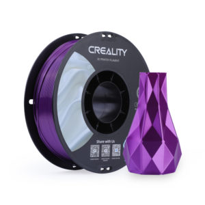 El filamento CR-SILK para impresión 3D en color morado brinda un acabado sedoso a tus proyectos de impresión 3D-