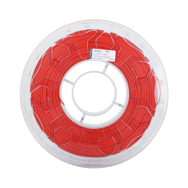 El filamento CR-PLA de la marca Creality en color Rojo