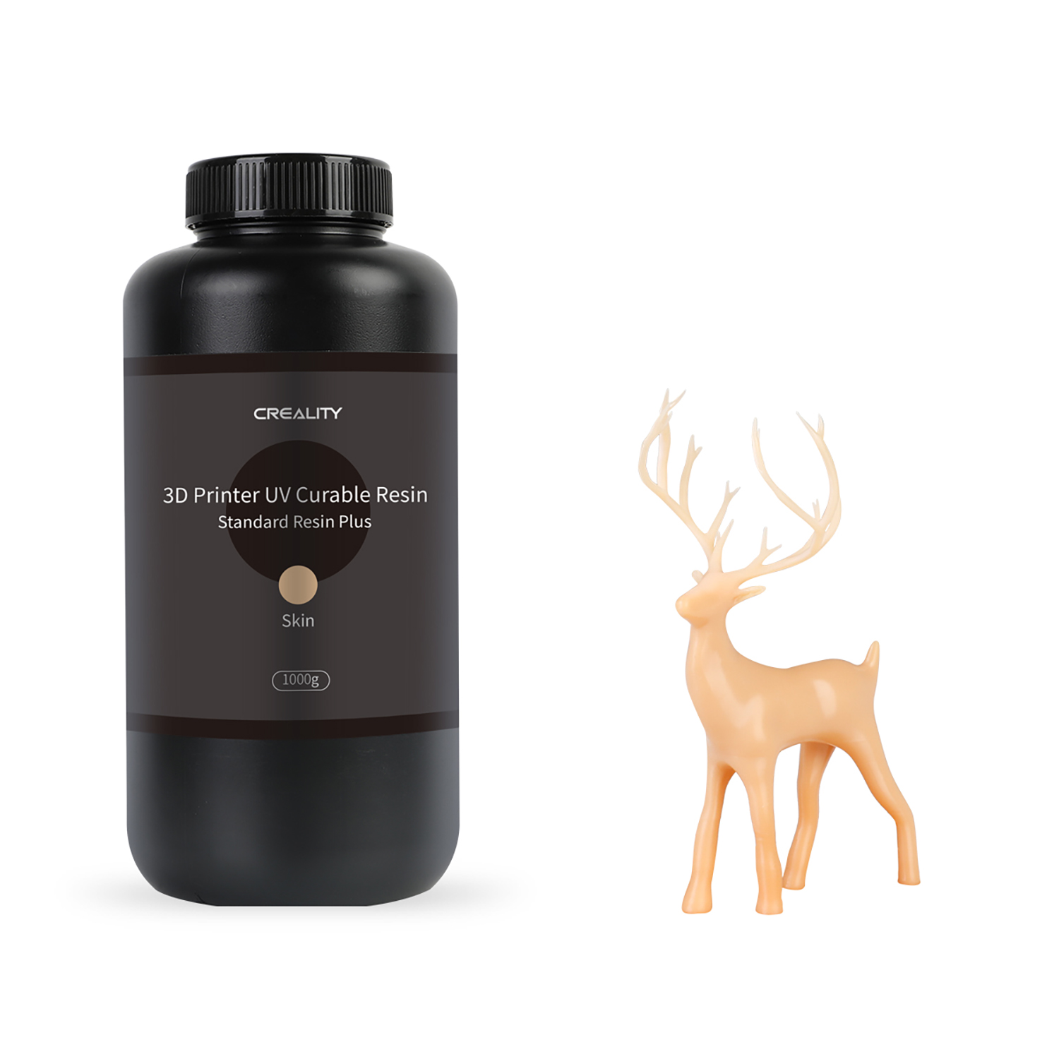 Resina UV LCD Creality Standard Plus tono Piel ideal para imprimir figuras y modelos artísticos detallados