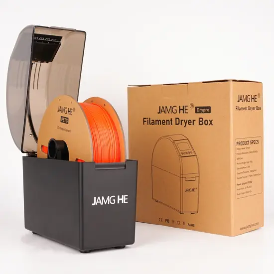 Empaque exterior y caja de presentación del secador de filamentos Jamg He Drybox