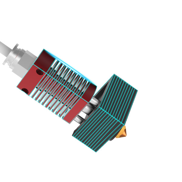 Hotend compatible con modelos de la serie Ender 3, CR-10 S4, y compatible con otros modelos similares se puede adaptar a otras impresoras.