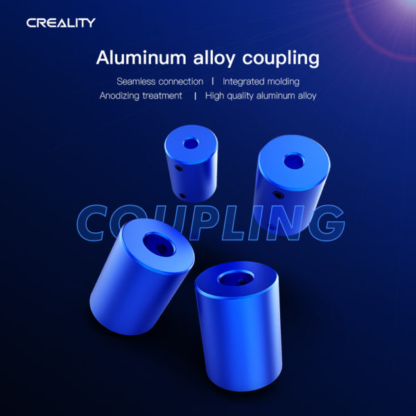 Acople rigido de aluminio azul Creality - Aliminum Alloy flexible coupling varios creality nema