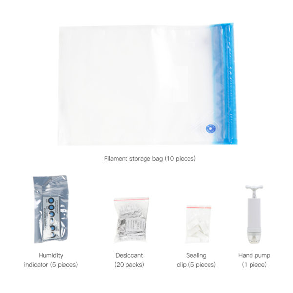 Kit de bolsa para empaque de filamentos al vacío