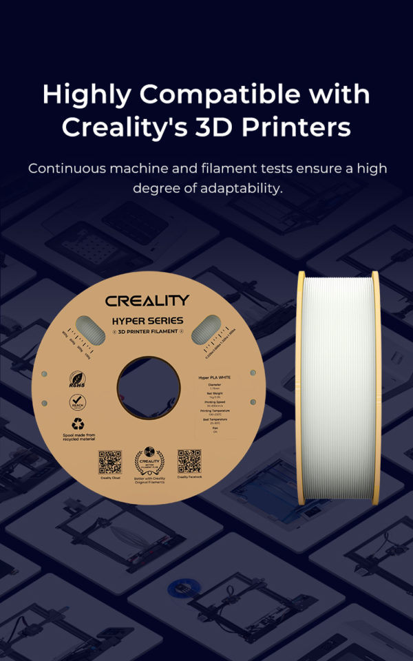 En Prodemaq contamos con el filamento Hyper PLA para impresión en alta velocidad alta calidad y precisión. Se usa para prototipos, figuras decorativas, etc.