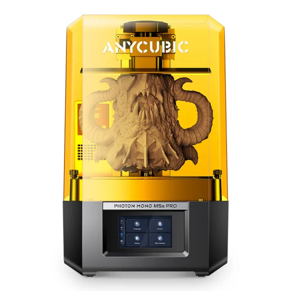 La Anycubic Photon Mono M5s Pro cuenta con una pantalla HD de 10,1", calentador y purificador de aire, con una velocidad media de 105mm/h.