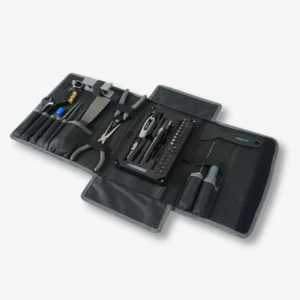 estuche rígido del Kit PRO de Creality, mostrando la organización de las 25 piezas esenciales para el mantenimiento preventivo y reparación de impresoras 3D