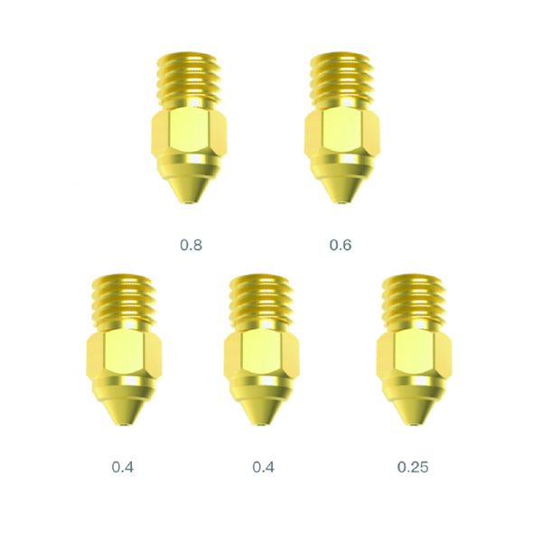 MK-ST Nozzle _Kit(d0.25_d0.4_d0.6_d0.8_brass_5)4-100