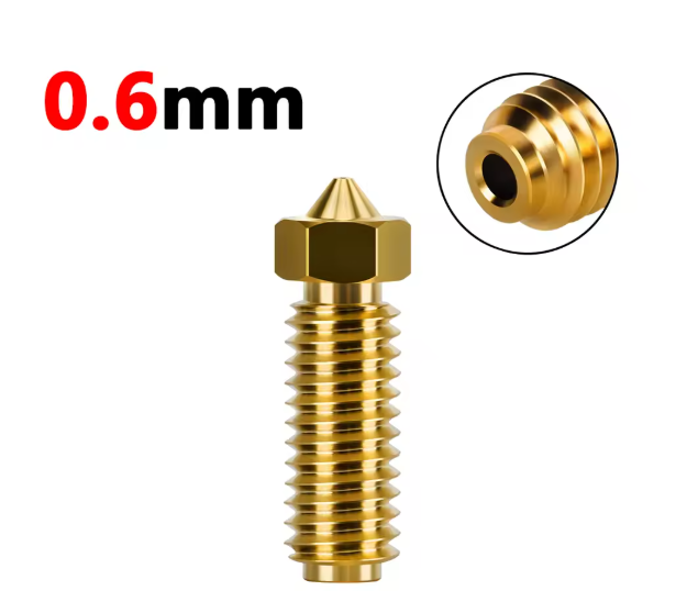Boquillas de latón de 0.6mm para Anycubic Kobra 3, optimizadas para reducir tiempos de impresión en piezas de gran formato y prototipado rápido