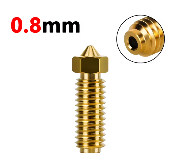 Boquillas de latón de 0.8mm para Anycubic Kobra 3, optimizadas para reducir tiempos de impresión en piezas de gran formato y prototipado rápido