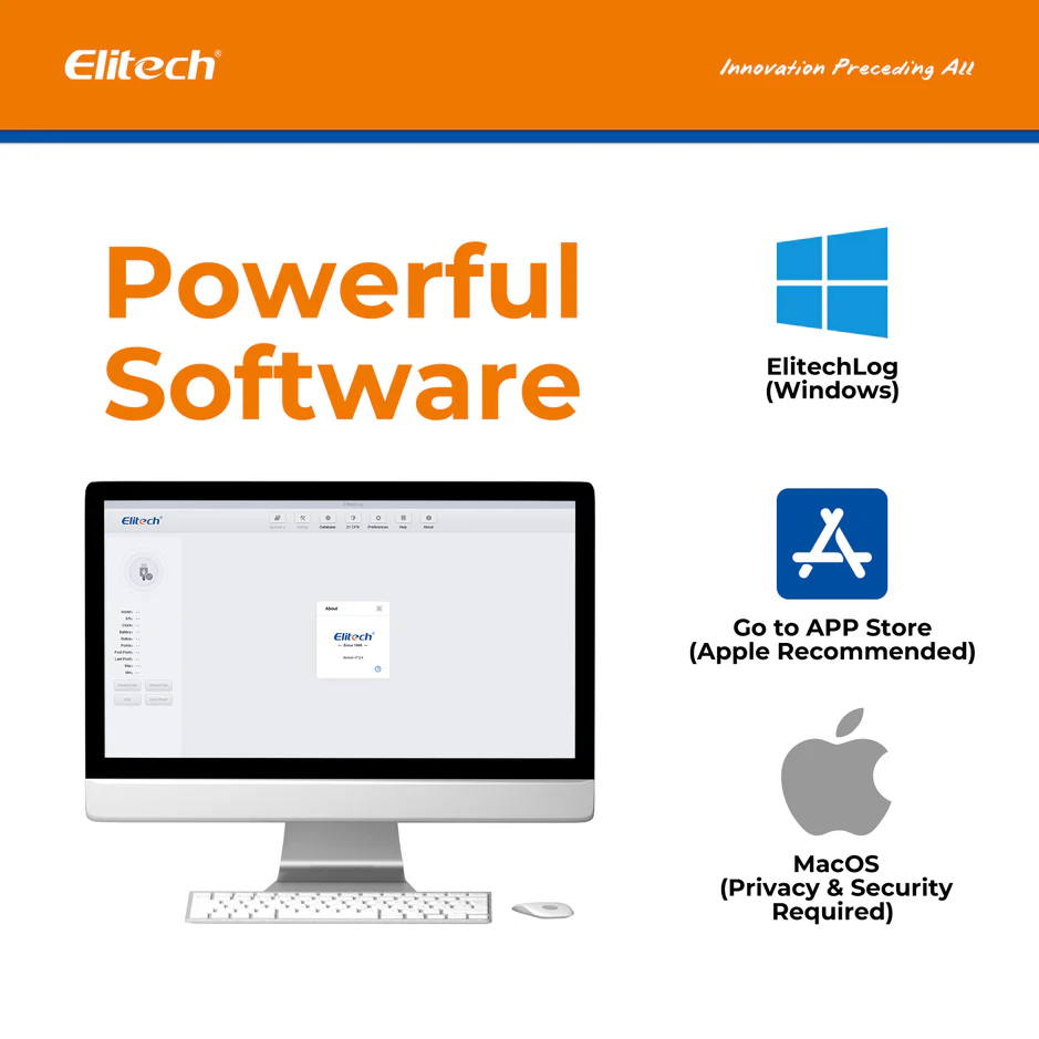 compatibilidad de software de gestión Elitech