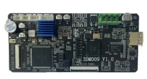 Mainboard original para la serie Mars 4 DLP de ELEGOO, resaltando la arquitectura del circuito integrado y los puntos de conexión