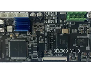 Mainboard original para la serie Mars 4 DLP de ELEGOO, resaltando la arquitectura del circuito integrado y los puntos de conexión