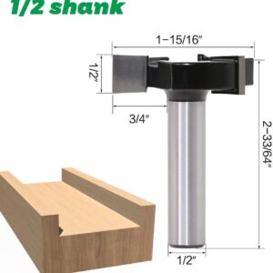 medidas de corte de 1/2 pulgada y el vástago de 6mm para una configuración exacta en el software de diseño CNC