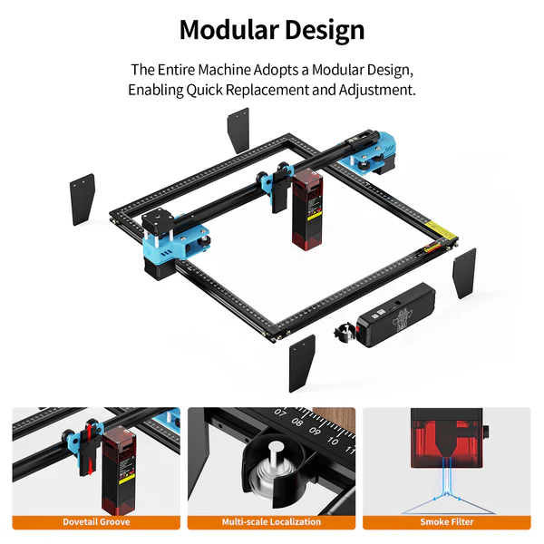 TTS-10 PRO destacando su montaje rápido