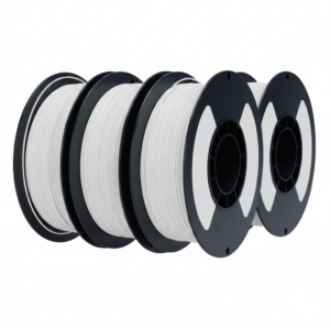 Paquete económico de 4 rollos de 1kg cada uno de filamento Ender PLA en color blanco, ideal para producción en serie