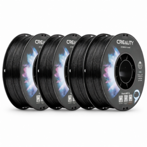 Set de 4 bobinas de 1kg de filamento CR ABS negro, ideal para piezas de ingeniería y producción masiva con acabado profesional