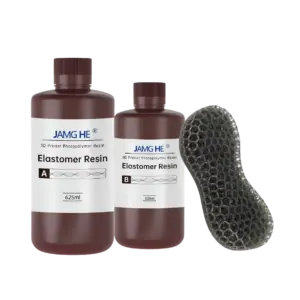 Botellas de resina elastómera Jamg He, diseñadas para proteger el material de la luz UV