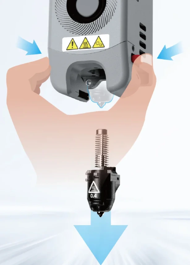Hotend con boquilla 0.4mm | AD5M PRO | Flashforge - Imagen 3