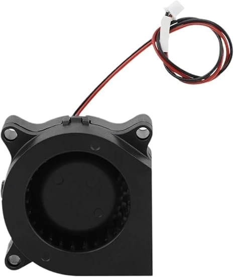 Vista trasera del ventilador 4020 mostrando el sistema de cables con conector de terminal rápido.