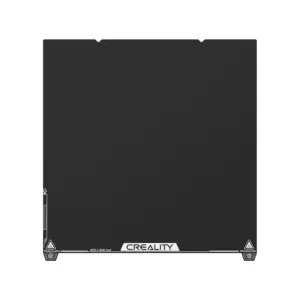 Vista superior de la cama original de Creality para Ender 5 Max, mostrando la superficie instalada de fábrica