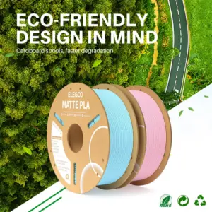 Carrete de cartón biodegradable eco friendly utilizado por Elegoo para reducir el uso de plástico