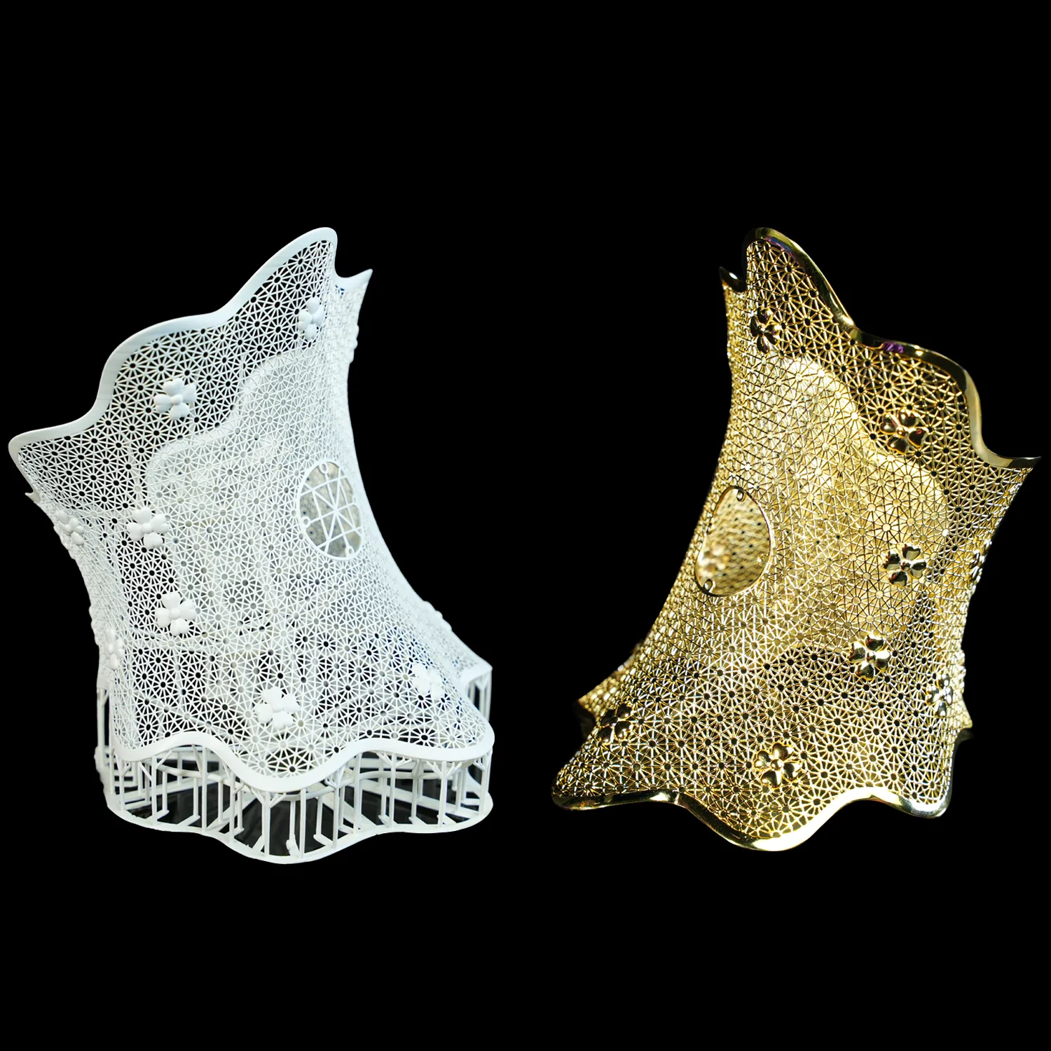 Piezas de alta resolución impresos en resina calcinable Jamg He Ultra Cast listos para envestir